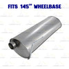 2011-2014 Ford F-150 3.7L 145in WB Stainless Steel Exhaust Resonator & Flex Pipe w/ Muffler Kit