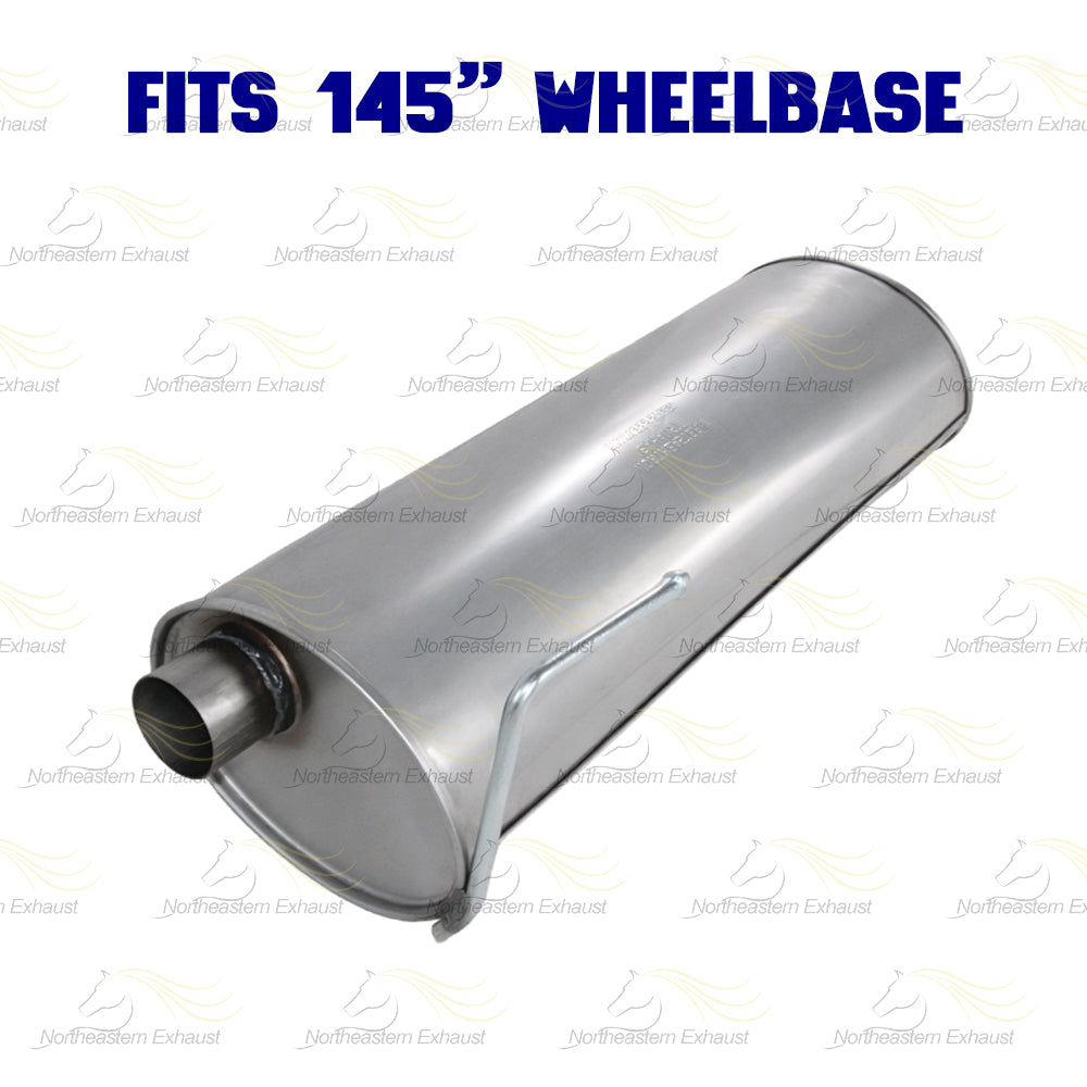 2011-2014 Ford F-150 3.7L 145in WB Stainless Steel Exhaust Resonator & Flex Pipe w/ Muffler Kit