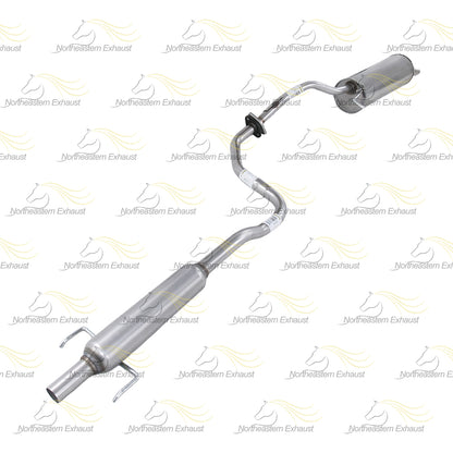 2004-2009 Toyota Prius 1.5L Exhaust Resonator Pipe and Muffler w/ Hangers