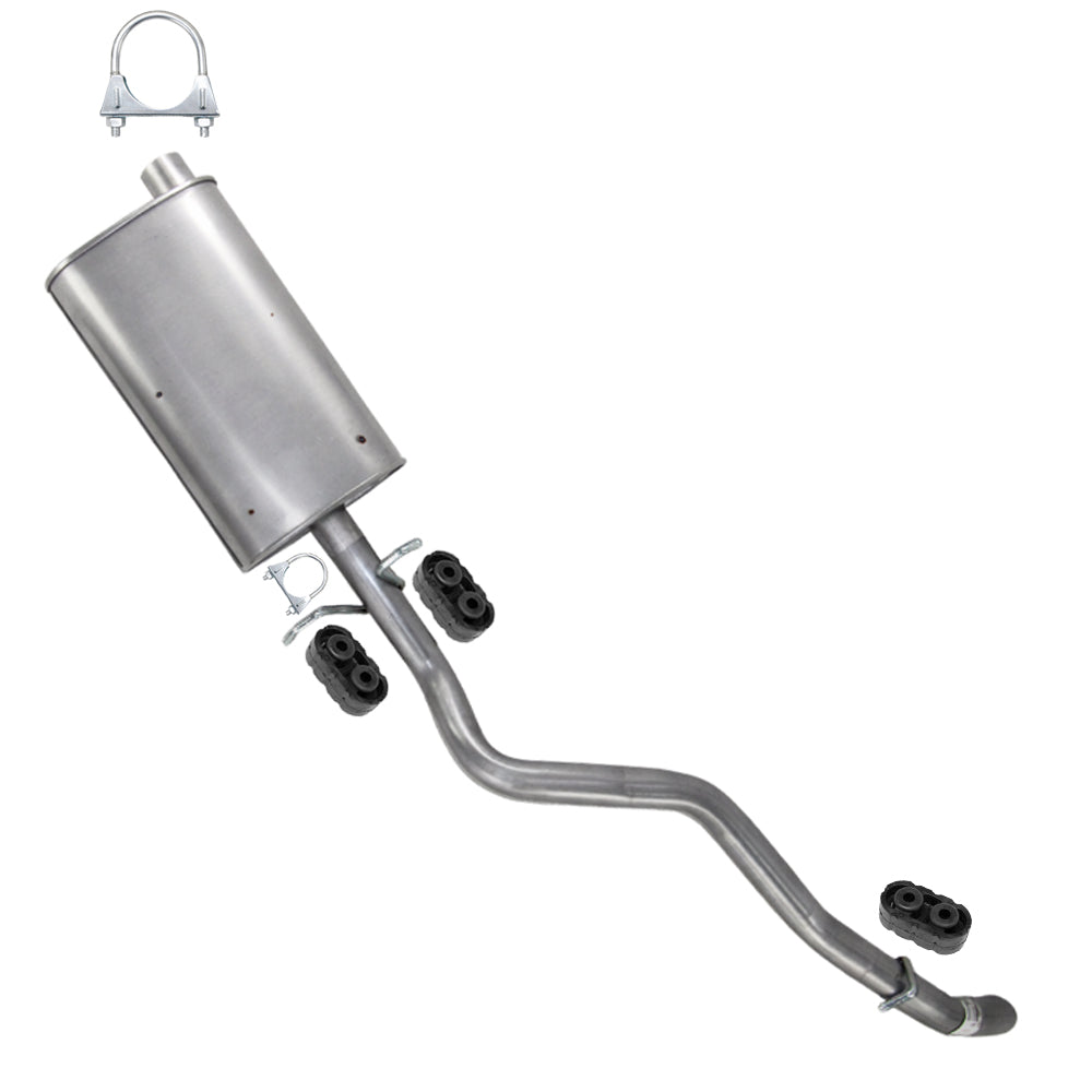 1996–2004 GMC Sonoma 4.3L 4WD Exhaust Muffler and Tail Pipe with Hangers System Kit