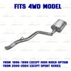 1996–2004 GMC Sonoma 4.3L 4WD Exhaust Muffler and Tail Pipe with Hangers System Kit