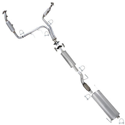 2011-2014 Ford F-150 3.7L 145in WB Pair of Catalytic Resonator Flex Pipes Muffler Exhaust System - EPA Approved
