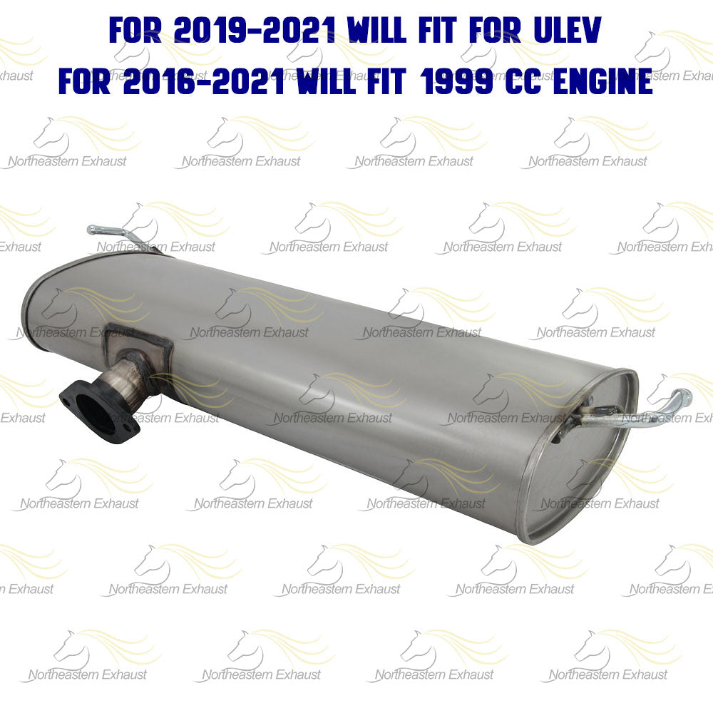 2016-2021 Hyundai Tucson 2.0L Exhaust Muffler w/ Hangers Stainless Steel
