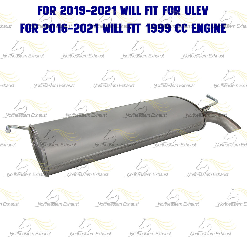 2016-2021 Hyundai Tucson 2.0L Exhaust Muffler w/ Hangers Stainless Steel