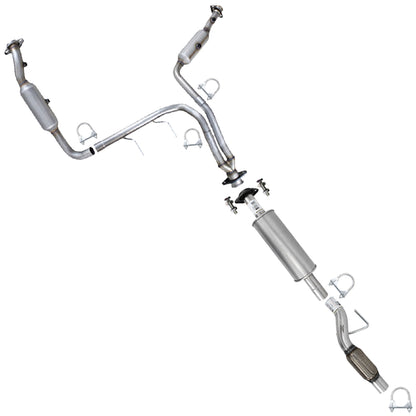 2011-2014 Ford F-150 3.7L 145in WB Pair of Exhaust Catalytic Resonator & Flex Pipe Kit - EPA-Approved