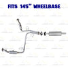 2011-2014 Ford F-150 3.7L 145in WB Pair of Exhaust Catalytic Converter Resonator Kit - EPA-Approved