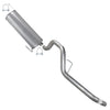 2011-2014 Ford F-150 3.5L and 3.7L Stainless Steel Exhaust Muffler and Tail Pipe Kit