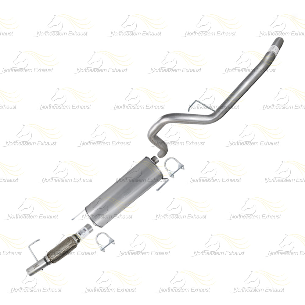 2011-2014 Ford F-150 3.5L Stainless Steel Exhaust Flex Pipe with Muffler & Tail Pipe Kit