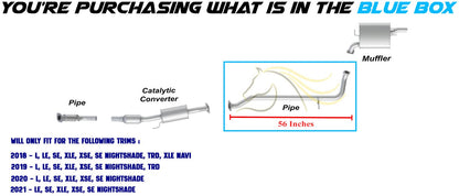 2018-2021 Toyota Camry 2.5L Exhaust Pipe | Direct-fit