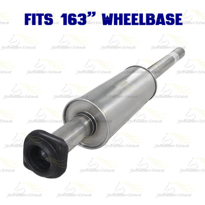 2011-2014 Ford F-150 3.5L 163in WB Stainless Steel Resonator Flex Pipe w/ Muffler & Tail Pipe Kit