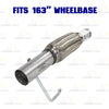 2011-2014 Ford F-150 3.5L 163in WB Stainless Steel Resonator Flex Pipe w/ Muffler & Tail Pipe Kit