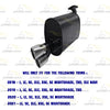 2018-2021 Toyota Camry 2.5L Direct-Fit Exhaust Muffler