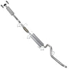 2011-2014 Ford F-150 3.5L 157in WB Stainless Steel Resonator Flex Pipe with Muffler & Tail Pipe Kit