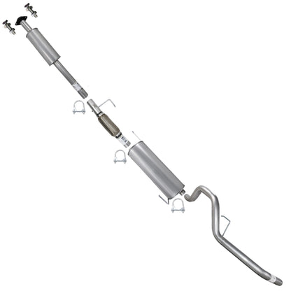 2011-2014 Ford F-150 3.5L 157in WB Stainless Steel Resonator Flex Pipe with Muffler & Tail Pipe Kit