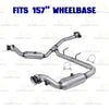 2011-2014 Ford F-150 3.5L 157in WB Stainless Steel Complete Exhaust System Kit - EPA Approved