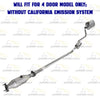 1998-2002 Honda Accord 2.3L EPA Catalytic Resonator and Muffler Exhaust System