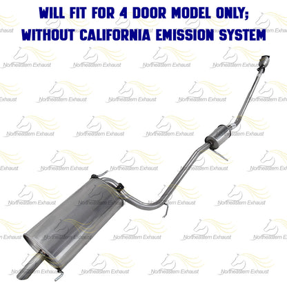 1998-2002 Honda Accord 2.3L EPA Catalytic Resonator and Muffler Exhaust System