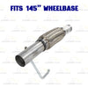 2011-2014 Ford F-150 3.5L 145in WB Stainless Steel Resonator Flex Pipe with Muffler & Tail Pipe Exhaust System