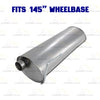 2011-2014 Ford F-150 3.5L 145in WB Stainless Steel Resonator Flex Pipe with Muffler & Tail Pipe Exhaust System