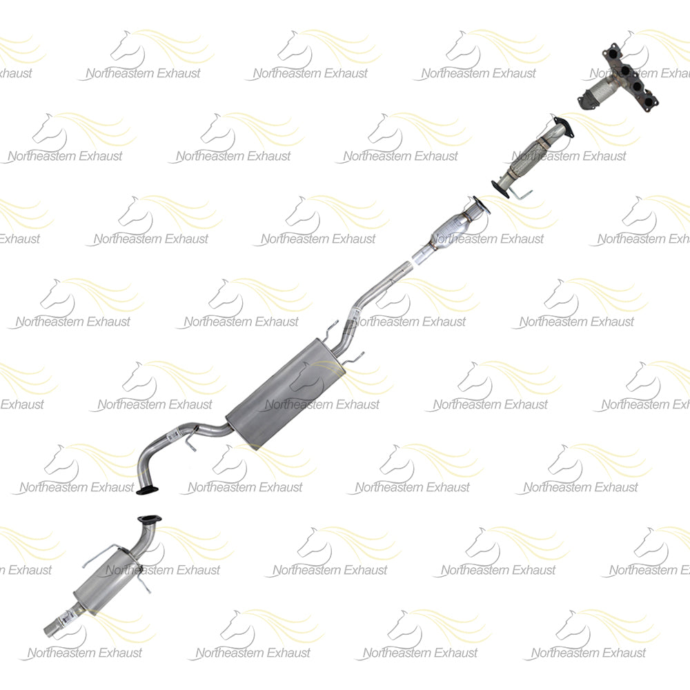 2013-2016 Hyundai Santa Fe Sport 2.4L EPA-Approved Complete Exhaust System