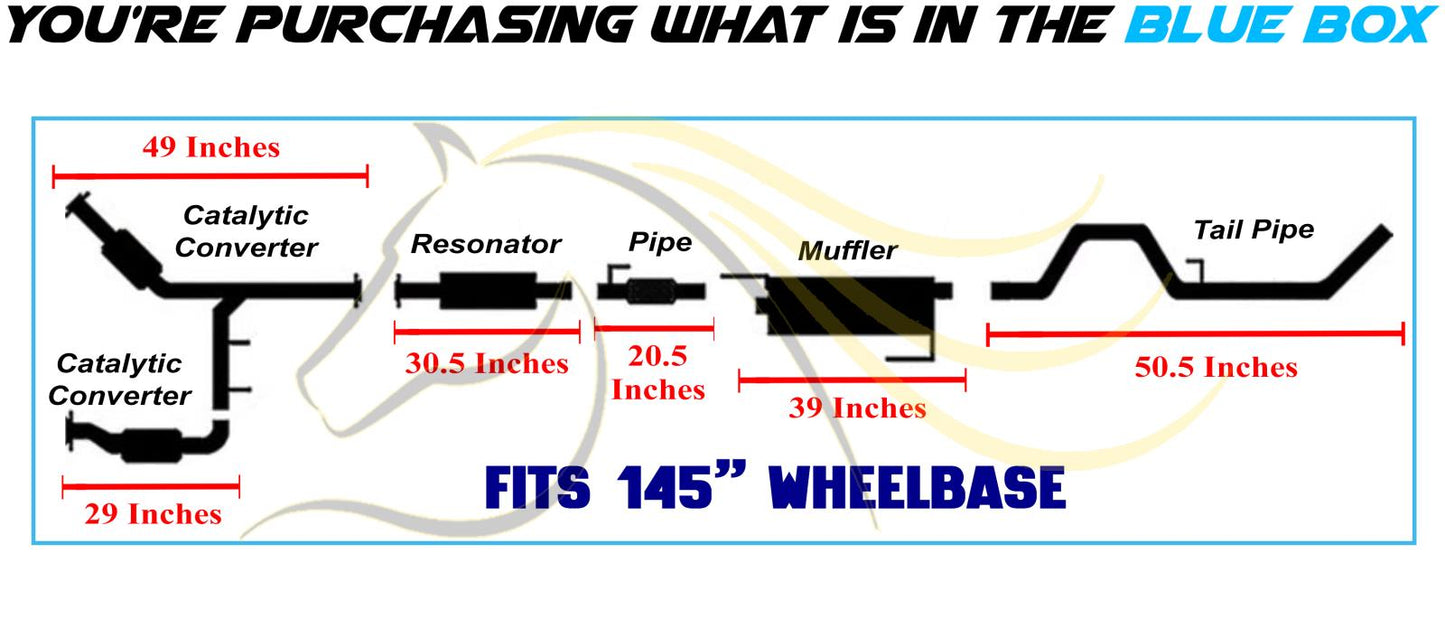 2011-2014 Ford F-150 3.5L 145in WB Stainless Steel Complete Exhaust System Kit - EPA Approved