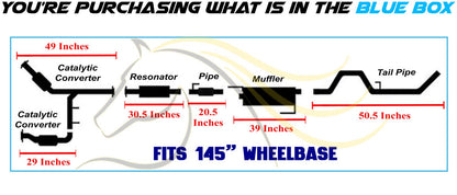 2011-2014 Ford F-150 3.5L 145in WB Stainless Steel Complete Exhaust System Kit - EPA Approved