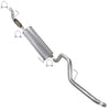 2011-2014 Ford F-150 3.7L Stainless Steel Exhaust Flex Pipe with Muffler & Tail Pipe Kit