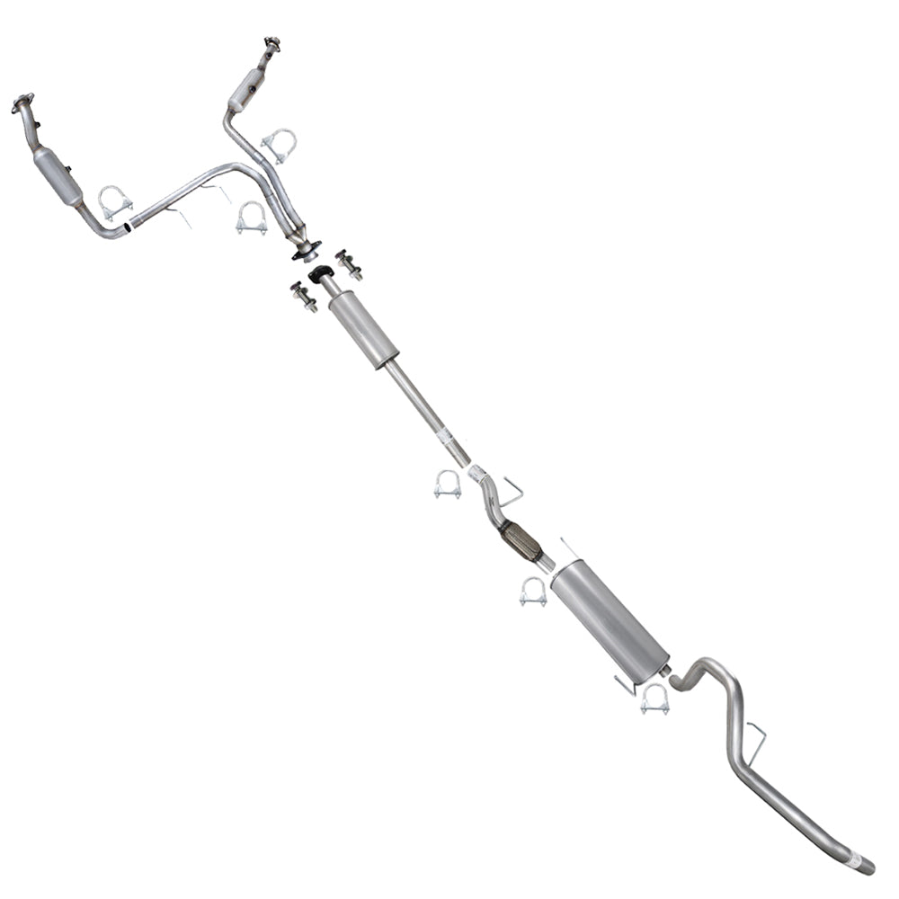 2011-2014 Ford F-150 3.7L 163in WB Stainless Steel Complete Exhaust System - EPA Approved