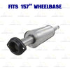 2011-2014 Ford F-150 3.7L 157in WB Stainless Steel Resonator Flex Pipe with Muffler & Tail Pipe Kit