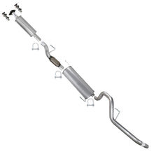 2011-2014 Ford F-150 3.7L 145in WB Stainless Steel Resonator Flex Pipe with Muffler & Tail Pipe Exhaust System