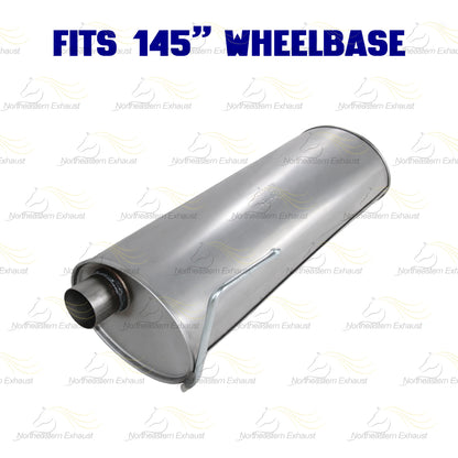 2011-2014 Ford F-150 3.7L 145in WB Stainless Steel Resonator Flex Pipe with Muffler & Tail Pipe Exhaust System