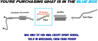 2001-2004 Chevy S10 4.3L Exhaust Extension Pipe Stainless Steel