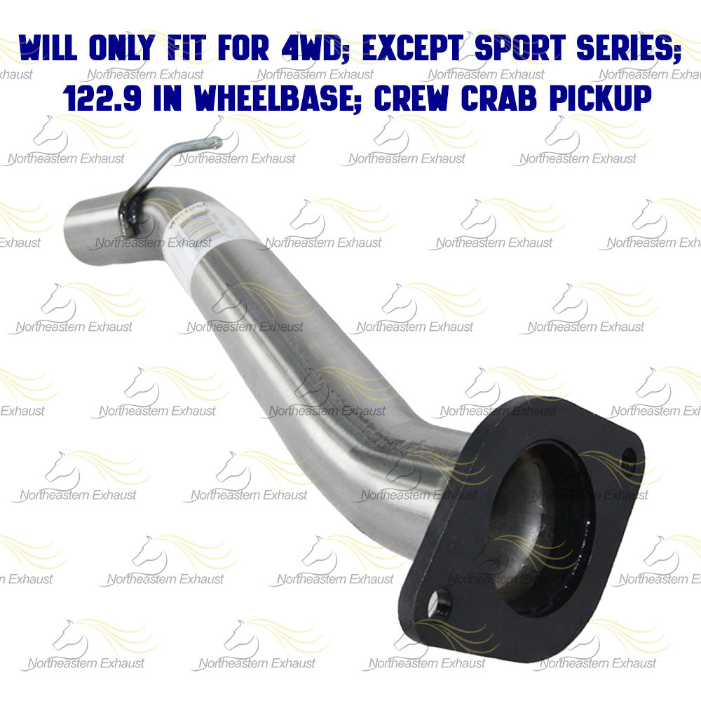 2001-2004 GMC Sonoma 4.3L Exhaust Extension Pipe w/ Hanger Stainless Steel