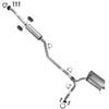 2009-2014 Acura TSX 2.4L Stainless Steel Passenger Side Exhaust Muffler Assembly with Hangers