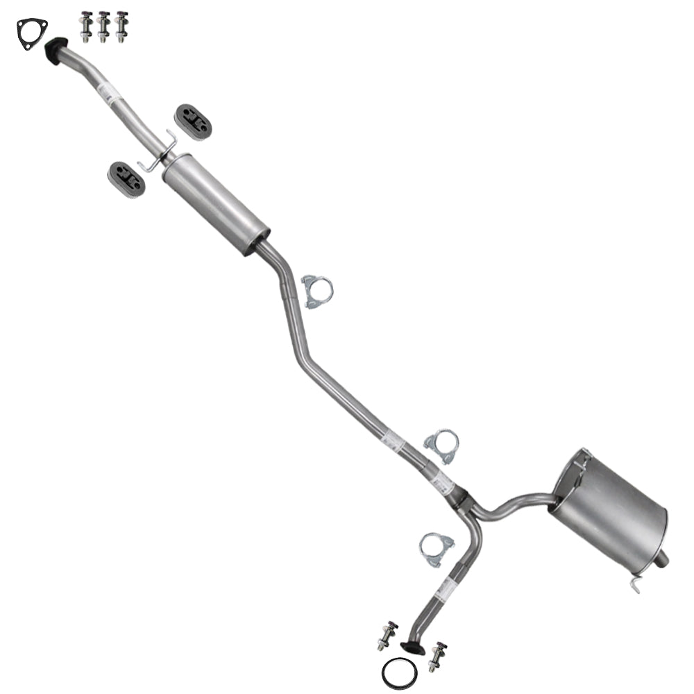 2009-2014 Acura TSX 2.4L Stainless Steel Passenger Side Exhaust Muffler Assembly with Hangers