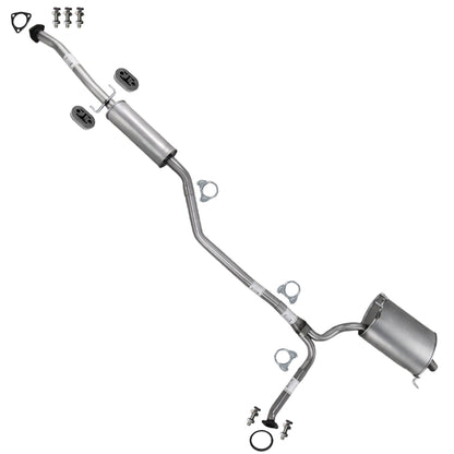 2009-2014 Acura TSX 2.4L Stainless Steel Passenger Side Exhaust Muffler Assembly with Hangers