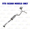 2009-2014 Acura TSX 2.4L Stainless Steel Passenger Side Exhaust Muffler Assembly with Hangers