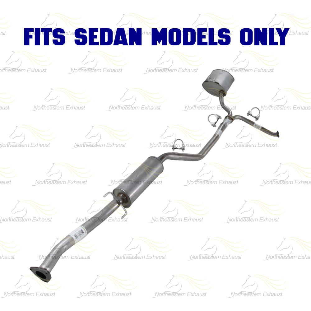 2009-2014 Acura TSX 2.4L Stainless Steel Passenger Side Exhaust Muffler Assembly with Hangers