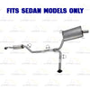 2009-2014 Acura TSX 2.4L SEDAN Exhaust Passenger Side Muffler Assembly & Driver Side Muffler Kit