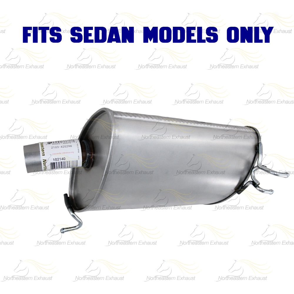 2009-2014 Acura TSX 2.4L SEDAN Exhaust Passenger Side Muffler Assembly & Driver Side Muffler Kit