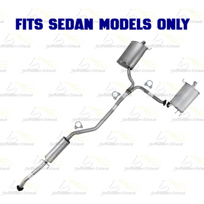 2009-2014 Acura TSX 2.4L SEDAN Exhaust Passenger Side Muffler Assembly & Driver Side Muffler Kit