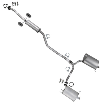 2009-2014 Acura TSX 2.4L SEDAN Exhaust Passenger Side Muffler Assembly & Driver Side Muffler Kit w/ Hanger