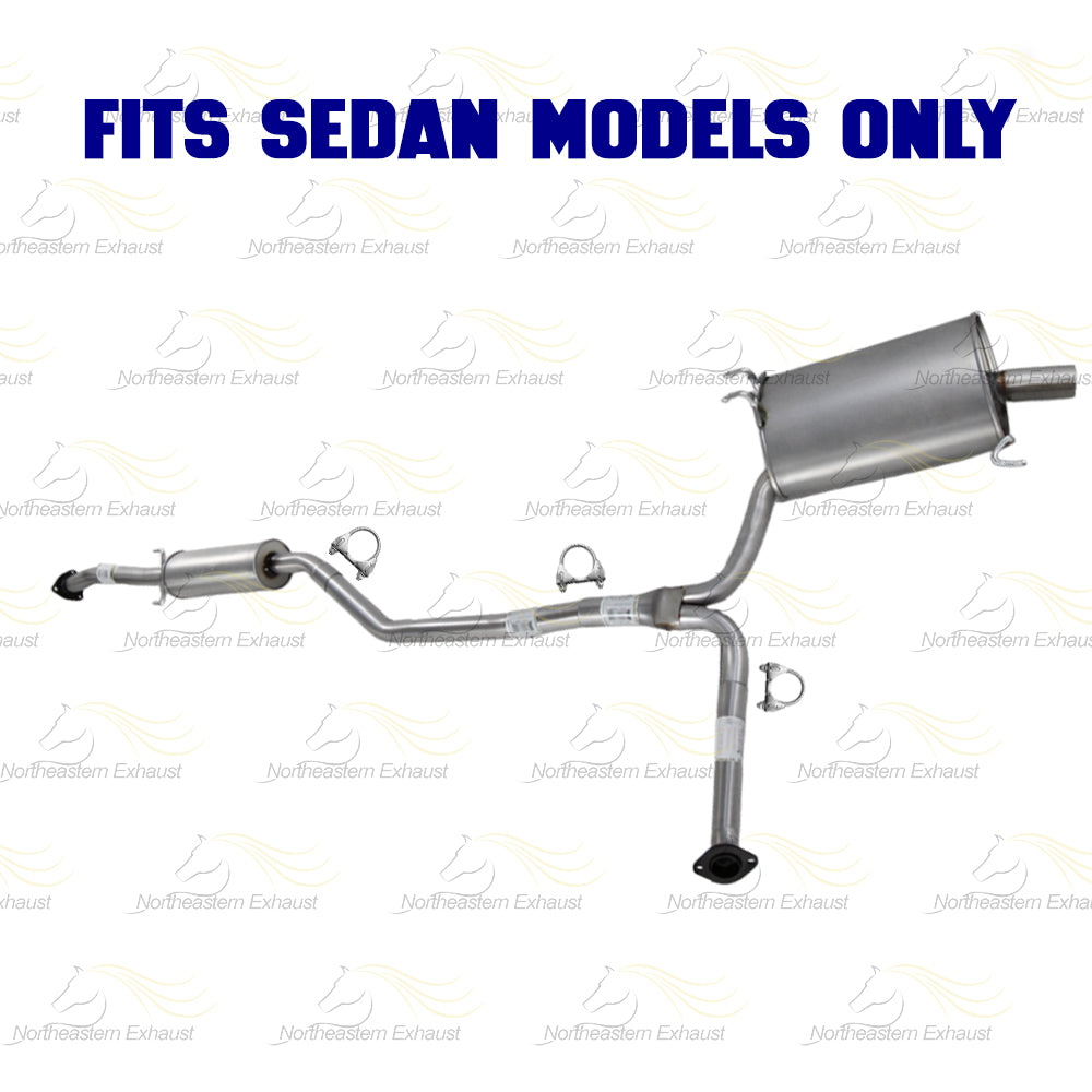 2009-2014 Acura TSX 2.4L SEDAN Exhaust Passenger Side Muffler Assembly & Driver Side Muffler Kit w/ Hanger