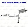 2009-2014 Acura TSX 2.4L SEDAN Exhaust Catalytic w/ Passenger & Driver Side Muffler Kit - EPA Approved