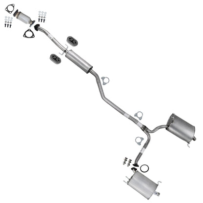 2009-2014 Acura TSX 2.4L SEDAN Exhaust Catalytic w/ Passenger & Driver Side Muffler Kit w/ Hangers - EPA Approved