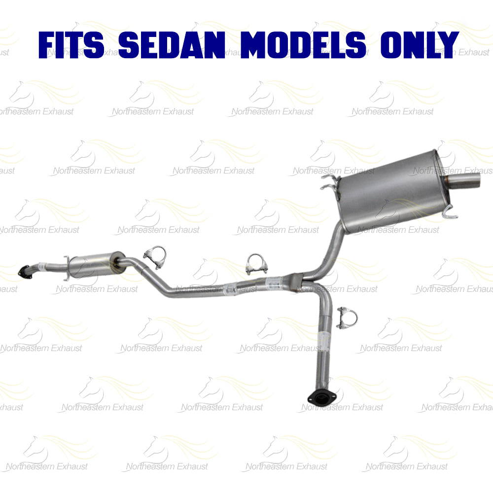 2009-2014 Acura TSX 2.4L SEDAN Exhaust Catalytic w/ Passenger & Driver Side Muffler Kit w/ Hangers - EPA Approved