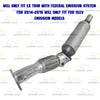2014-2018 Kia Forte 2.0L Direct-Fit Exhaust Front Pipe w/ Catalytic Converter Kit