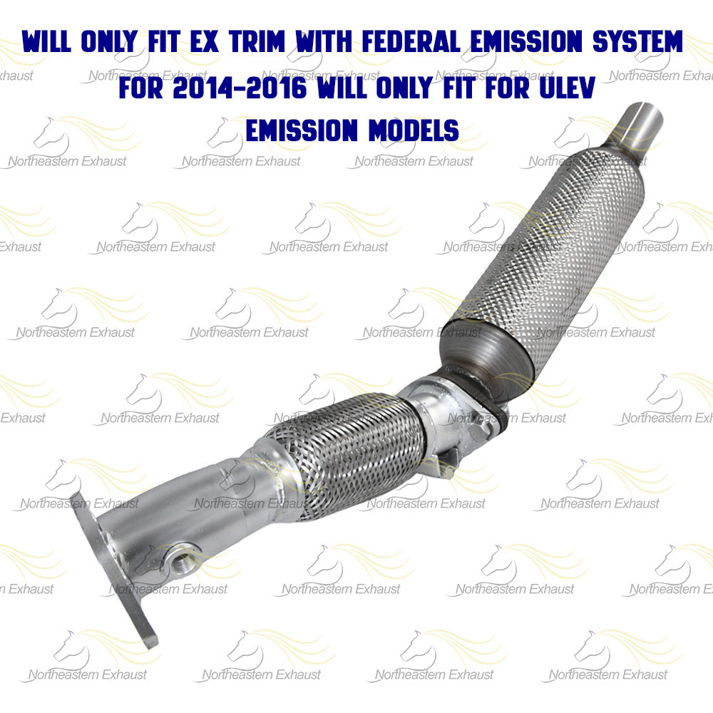 2014-2018 Kia Forte 2.0L Direct-Fit Exhaust Front Pipe w/ Catalytic Converter Kit