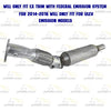 2014-2018 Kia Forte 2.0L Direct-Fit Exhaust Front Pipe w/ Catalytic Converter Kit