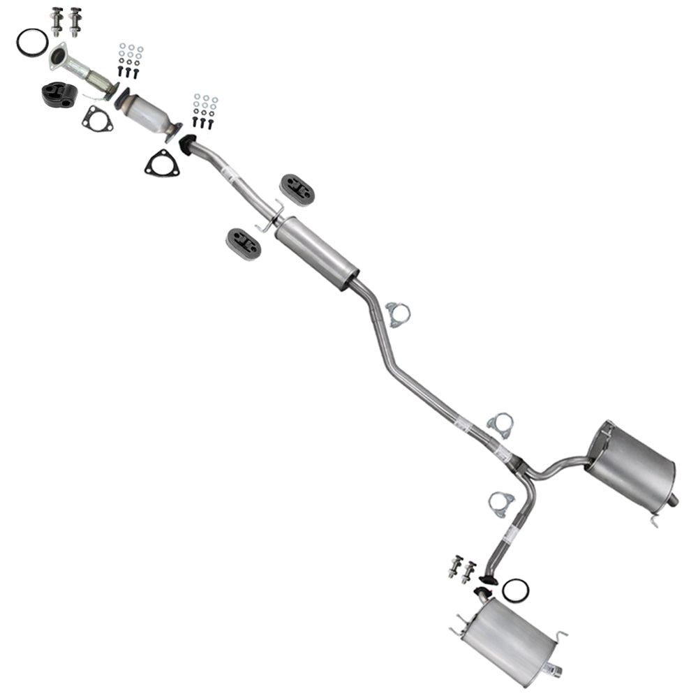 2009-2014 Acura TSX 2.4L SEDAN Exhaust Front Pipe Catalytic & Muffler Assembly Kit w/ Hangers - EPA Approved